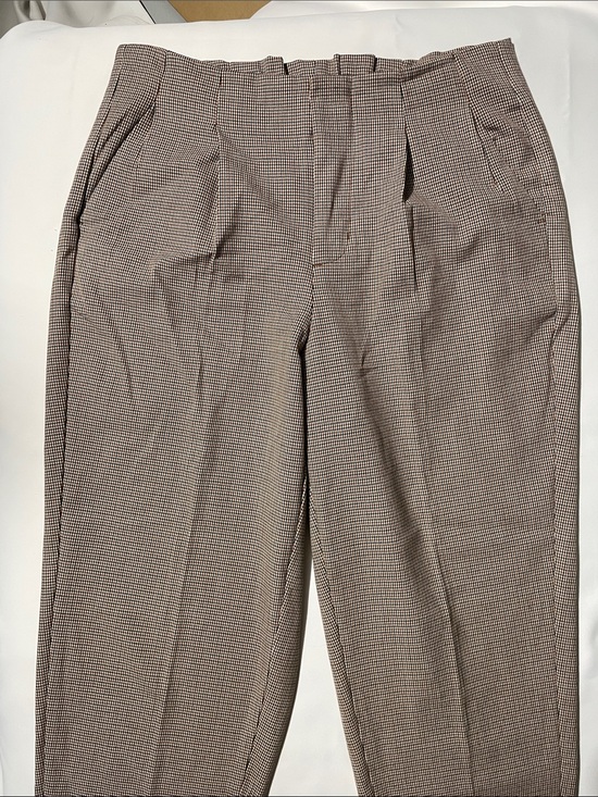 a new day Pants - Classic Women’s Tapered Pants in Brown Check